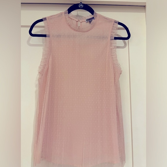 Women’s Chelsea 28 sz S pink top with lace overlay - Picture 1 of 5